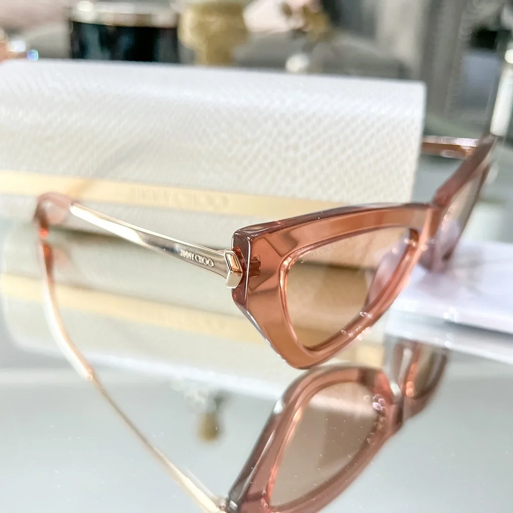 BRAND NEW Jimmy Choo Rose gold Sunglasses - Picture 6 of 9